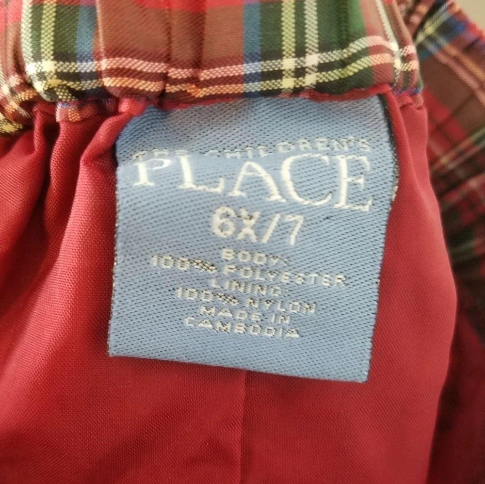 The Children's place Christmas plaid skirt